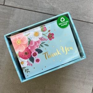 50 Floral Thank You Cards w envelopes - use for wedding, showers, baby gifts,etc